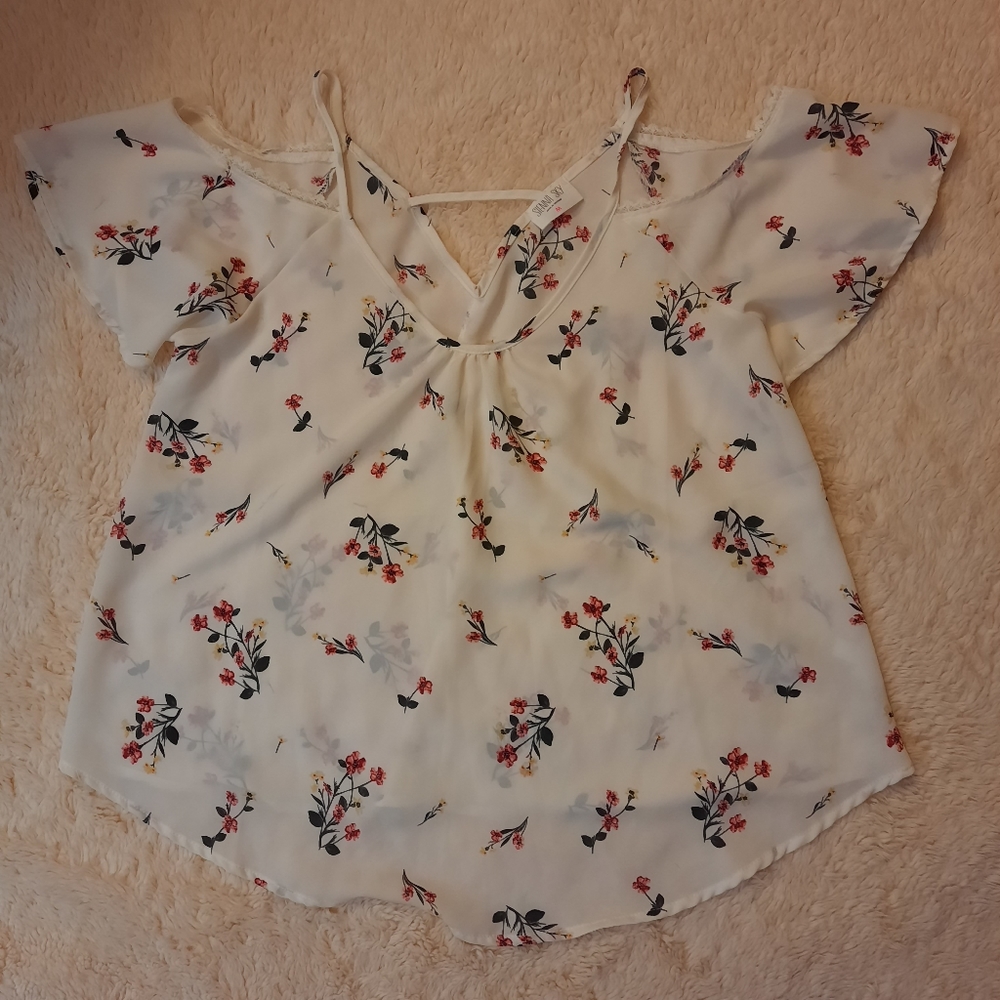 Sienna Sky Open Shoulder Top